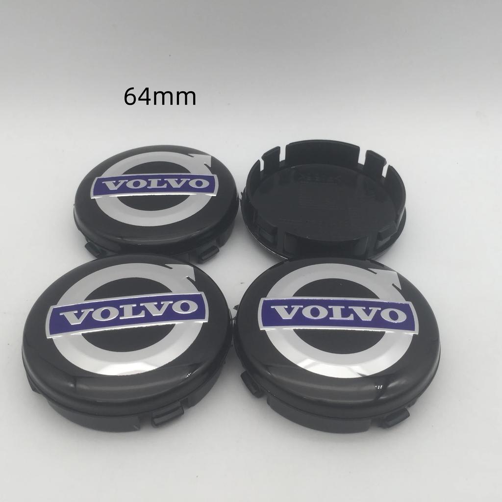 4 pezzi 3D 64mm 65mm Per VOLVO Emblema auto Coprimozzo Centrale Ruota Coperture distintivo Adesivi Decalcomanie Accessori di Styling