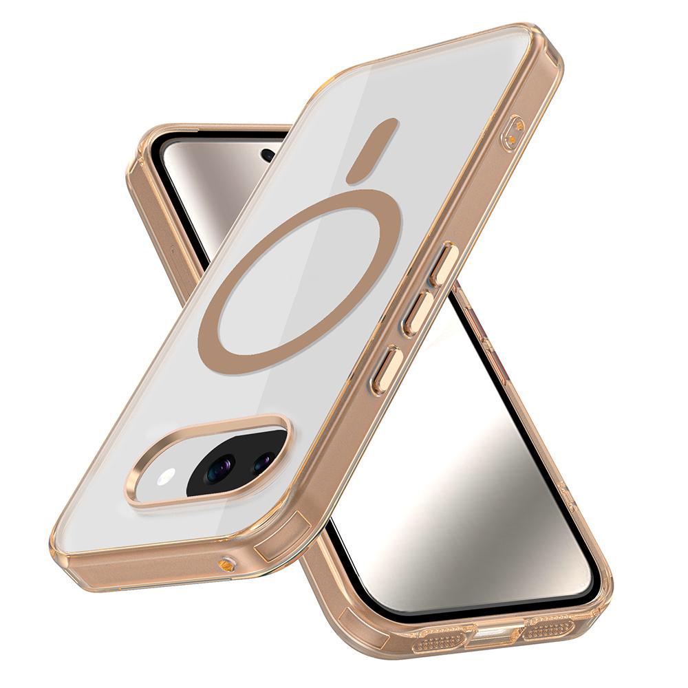 Anti-drop Transparent Magnetic Case For Google Pixel 10 10Pro 10ProXL 10A 9A For Wireless Charging Acrylic Cover