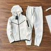 Completo da uomo in maglia con cappuccio multicolore per sport primaverili e autunnali