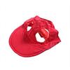 Dog Baseball Cap Summer Pet Beach Visor Hat with Ear Holes Adjustable Outdoor Sunbonnet Outfit for Small Medium Dogs Cats