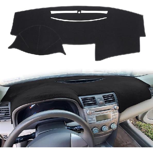 Dash Cover Mat  Fit For Toyota Camry 2002 2003 2004 2005 2006 With Cutout For Sensors And Dash Speakers, W/O Cutout For Airbag, Dashboard Cover Pad