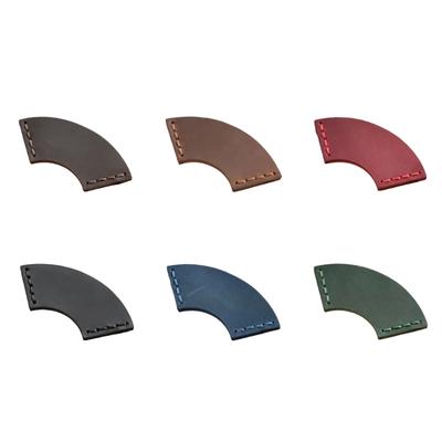 PU Leather Bookmarks Retro Book Markers Creative Page Marker Fan Shaped Book Markers for Book Lovers Women Men