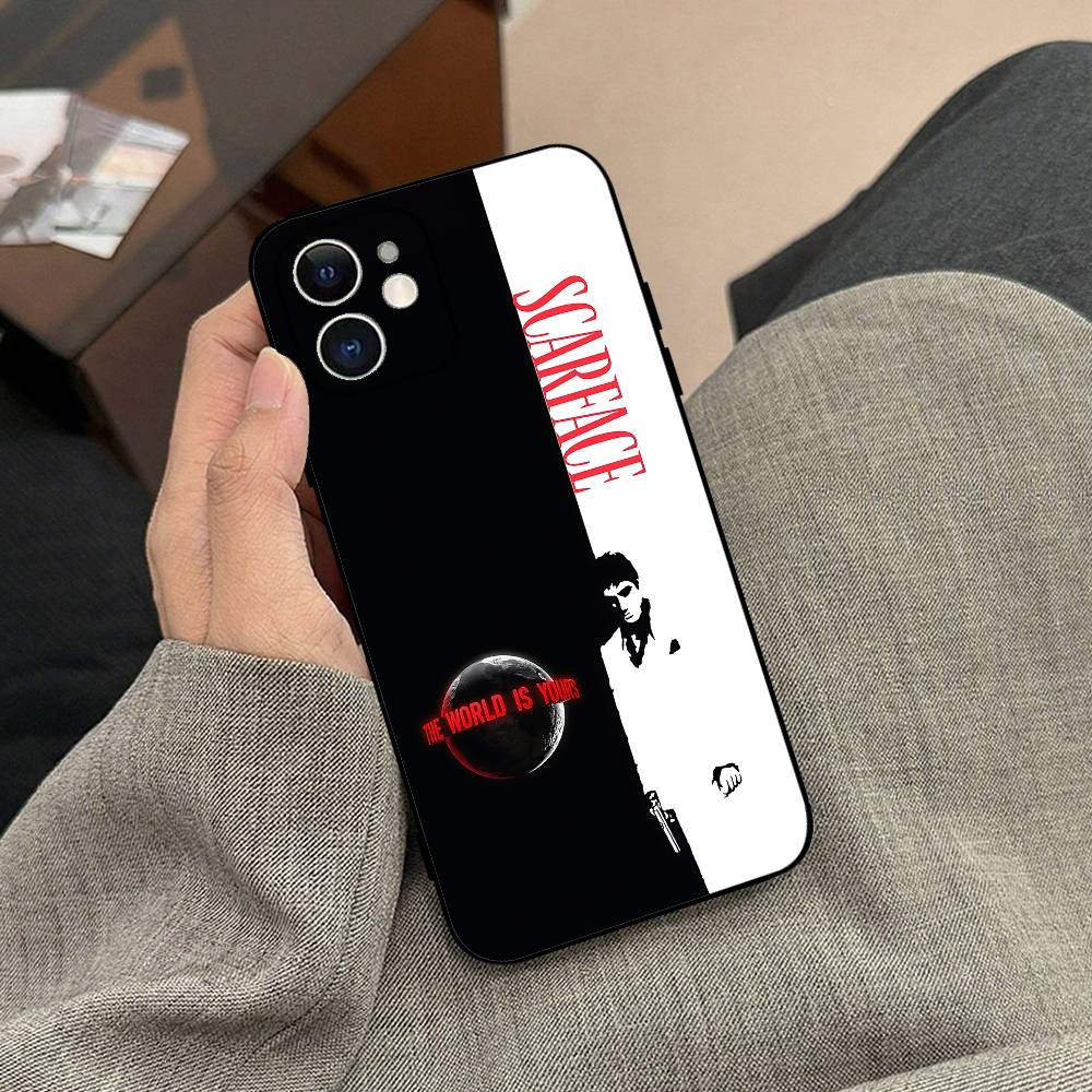 R-Scarfaces Tony Montana Phone Case Black Phone Case For IPhone 17/16/15/13/14 Pro Max/ 11Plus/X/Xr/Xs Max 13mini