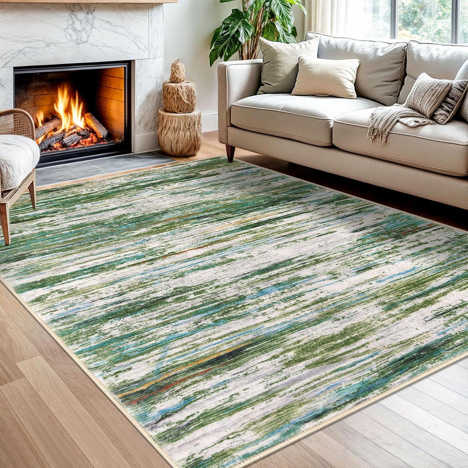 Modern Abstract Rug for Living Room