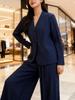 Stylish Pleated Two-Piece Set: Chic Cardigan Jacket & Straight-Leg Pants for Spring 2026