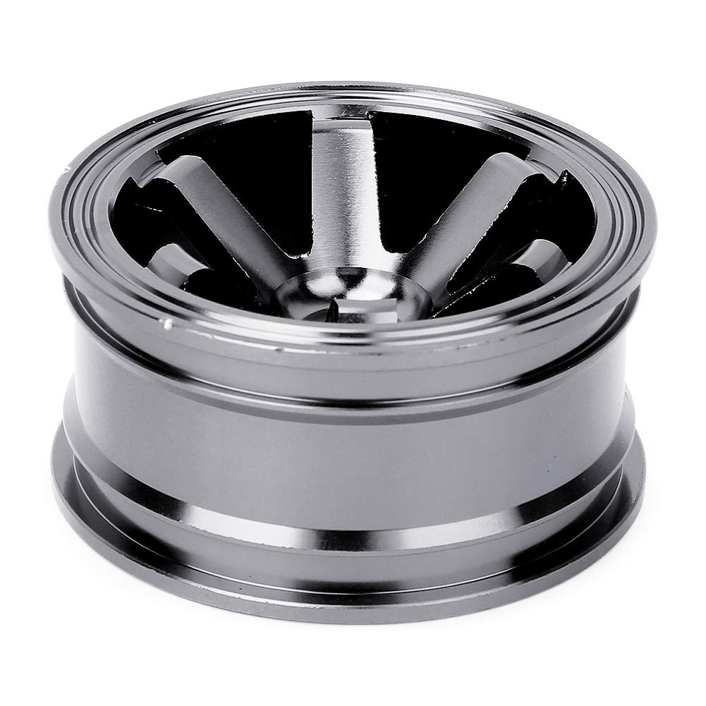 4pcs RC Wheel Hubs, Aluminum Alloy Wheel Hubs for 110 Scale Flat Running Drift RC Cars, 52mm Diameter, 26mm Width, 12mm Connector, High Strength,