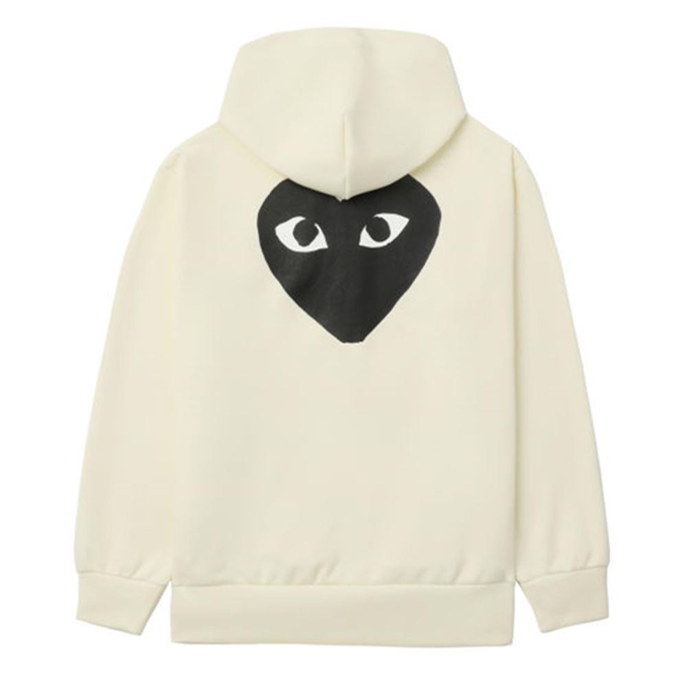 Comme des Garçons PLAY CCOMME des GARCONS PLAY Zip Hoodie Big Black Heart 'Beige' Men's AZ-T254-051-3