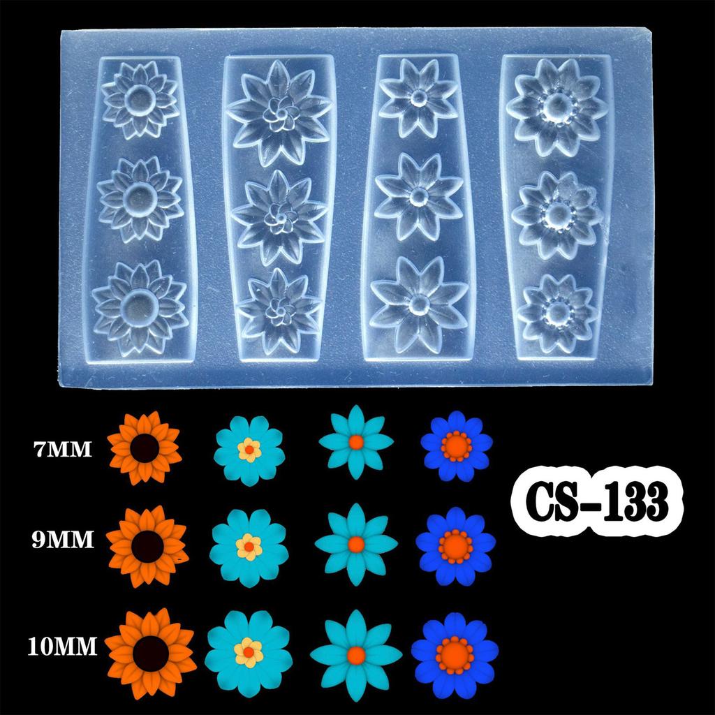 3D Schnitzblume Nagelkunst Form Silikonvorlage für DIY Florale Resin Designs und Kreative Nageldekorationen