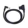 Power Tap D-Tap Male To Right Angle Dc 5.5X2.5Mm Power Cable For Rig Power V-Mount Anton, Camera Monitor Cord
