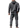 Men's Winter Hooded Fleece Two-Piece Tracksuit - New Fashion Style