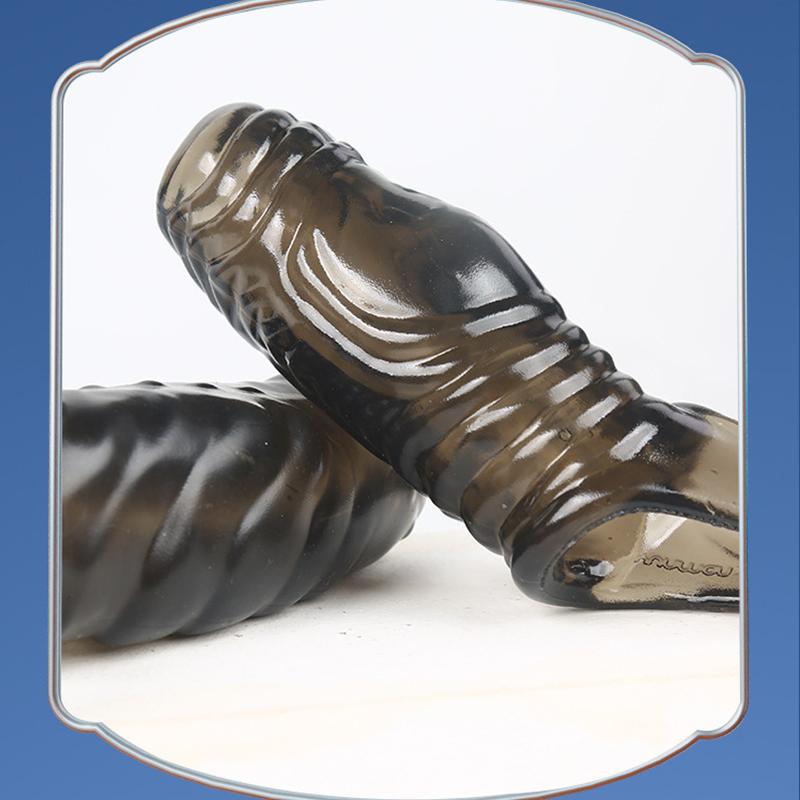 Penis Enlargement Sleeve Dick Extender Condom Penis Enlarger Foreskin Ring Glans Sex Toys for Men Delay Ejaculation Sex Shop