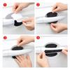 Car Door Bowl Carbon Fiber Protective Film Door Handle Sticker Luminous  Scratch Handle Scratch Door Bowl Protective Sticker