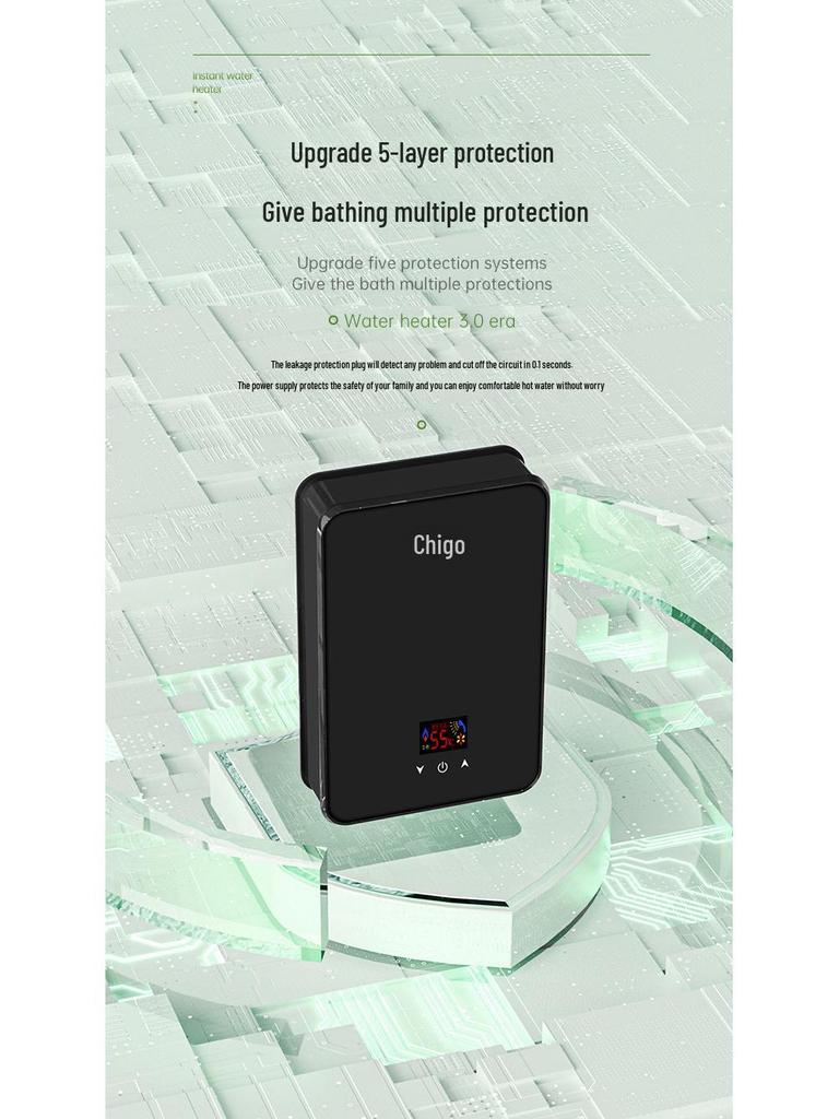 Chigo Instant Electric Water Heater for Small Kitchens and Bathrooms - Fast Heating Solution.