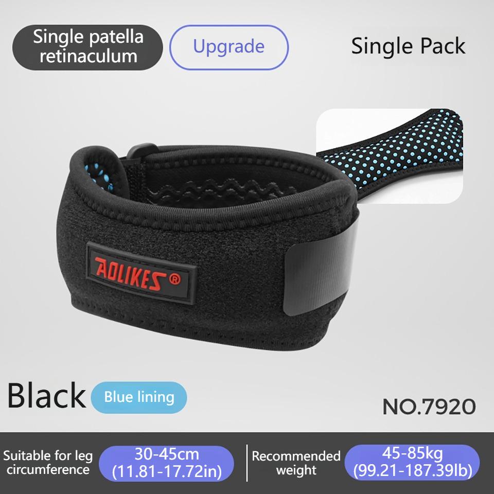 AOLIKES 1PCS Patella Kneecap Band Adjustable Silica Gel Knee Tendon Strap Protector Knee Pad Running Sports Cycling Knee Support