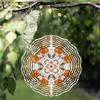 360 Degree Rotating Hook Metal Wind Chime 25.4cm Artistic Design for Garden Patio Spring Summer Decoration Elegant Gift for Friend