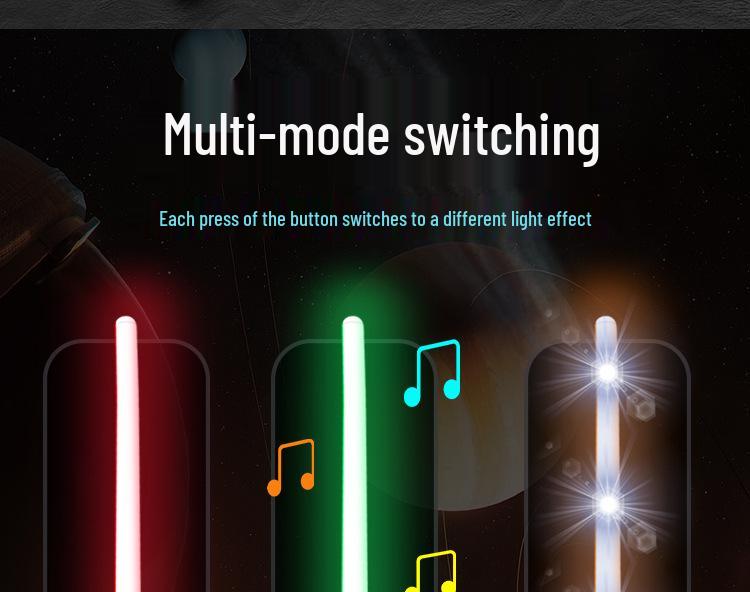 14barevný RGB kovový světelný meč - Dobíjecí, základní laserový meč inspirovaný Star Wars