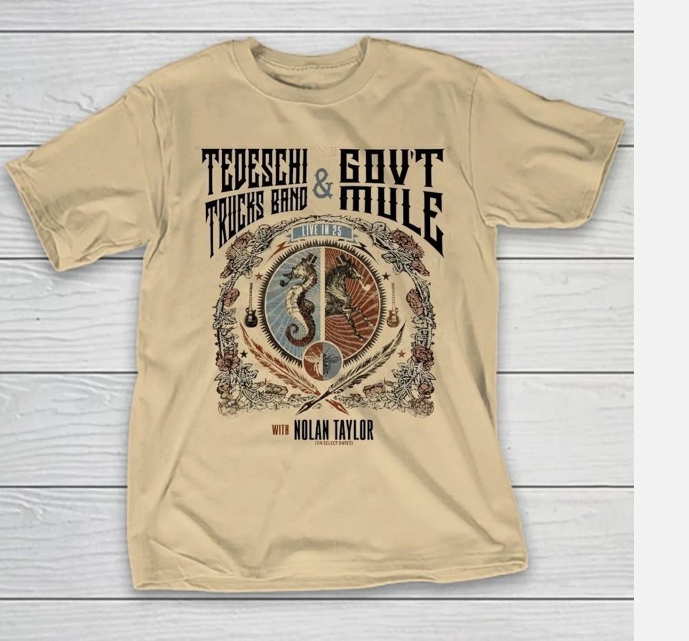 Tedeschi Trucks Band Tour 2025 Govt Mule Sand Color T shirt Full Size S-5XL Unisex T-Shirt S