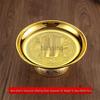 Gouden Serie Plastic Fruitschaal & Offer Set: Keramieklook met Offerbord, Kopje, Kom, Wijnkan, Theepot en Eetstokjes.
