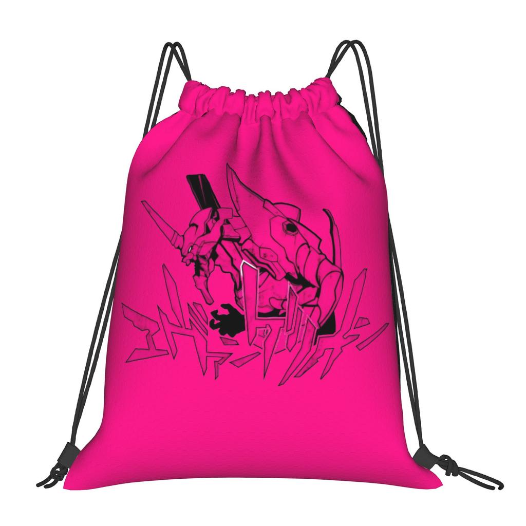 Custom EVA Evangelions Drawstring Bags for Shopping Yoga Backpacks Women Men Manga Sports Gym Sackpack