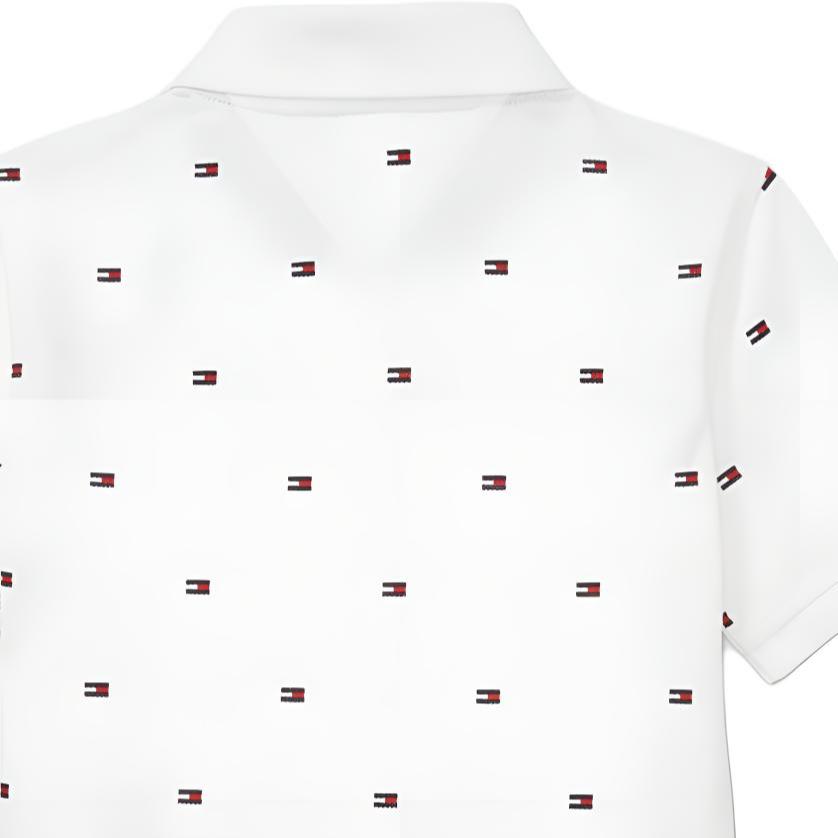 Tommy Hilfiger Polo Shirt Logo Short Sleeve Kids tops White 7184655-100