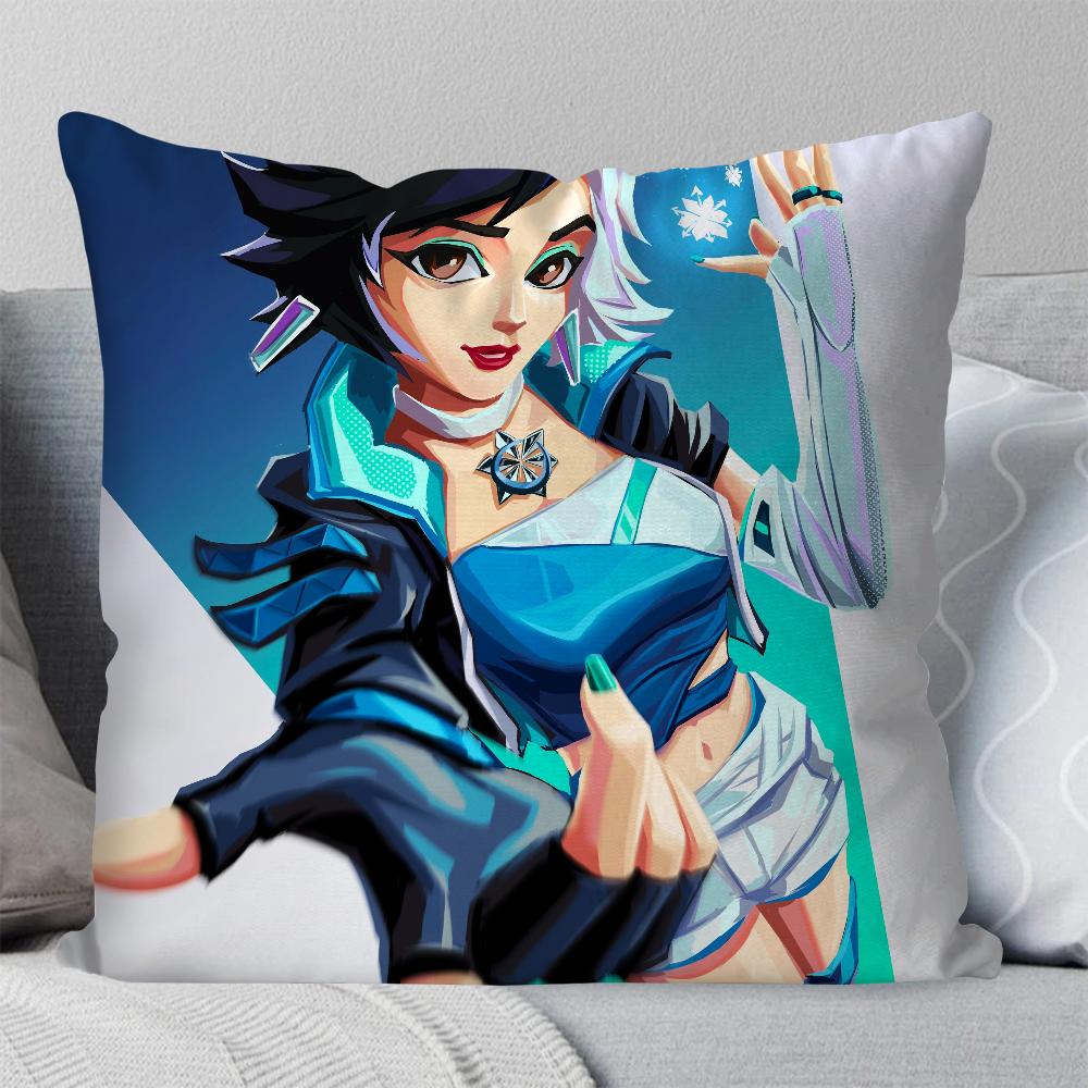 Luna S-Snow Game M-Marvel Rivals Pillow Case Square Pillow Bedroom Sofa Leisure Comfort CushionLiving Room Home Decoration 40X40