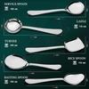 5-teiliges Servierlöffel-Set aus Edelstahl für Esstisch/Küche, 1,8 mm schwere Ausführung