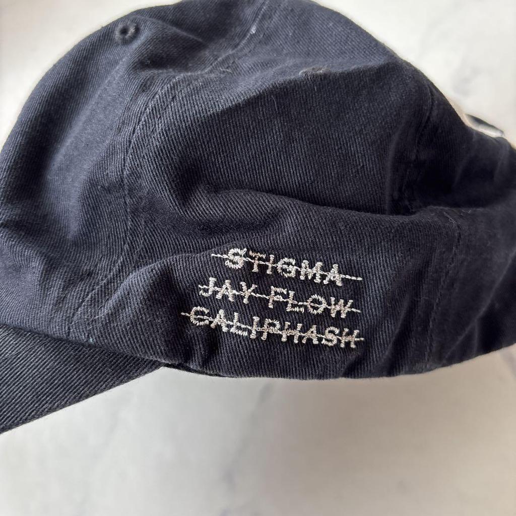 [USED] Rare STIGMA Cap with Cross Embroidery, Korean Black, Worn by BTS
