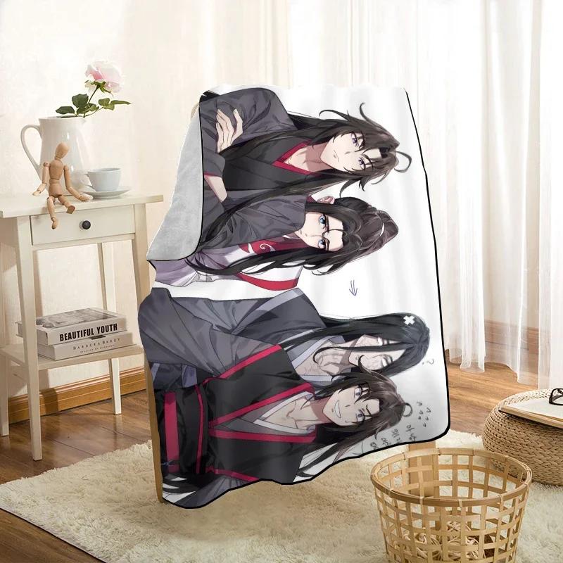 Cute Anime Mo Dao Zu Shi Throw Blanket Personalized Blankets On For The Sofa/Bed/Car Portable 3D Blanket For Kid Home Textiles