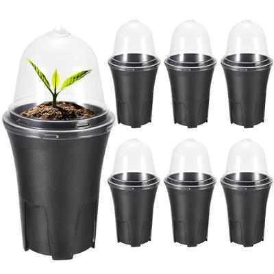 6Pcs Plastic Plant Nursery Pots Seed Starting Plant Pots Flower Pots Container for Succulents Vegetable Transplanting