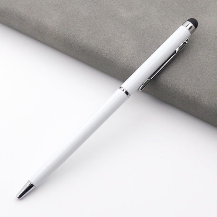 Multi-Color Metal Ballpoint Pen - Capacitive Touchscreen Stylus, Medium Oil, Custom Logo Option, Perfect for Gifts
