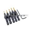 High Carbon Steel Wood Plug Drill - Round Tenon Remover & Titanium Countersink Hole Opener