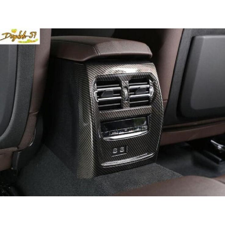 Carbon Fiber Rear AC Air Outlet Anti-Kick Cover For BMW 3 4 Series G20 -