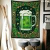 St. Patrick's Day Wandteppich Ästhetischer Wandbehang Bedruckter Stoffdecke Dekorative Wandteppiche für Schlafzimmer Wohnzimmer Heimdekoration