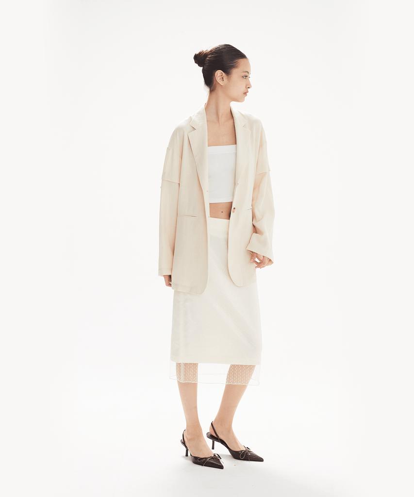 LEINJI Linen Two-Way Jacket (Beige)