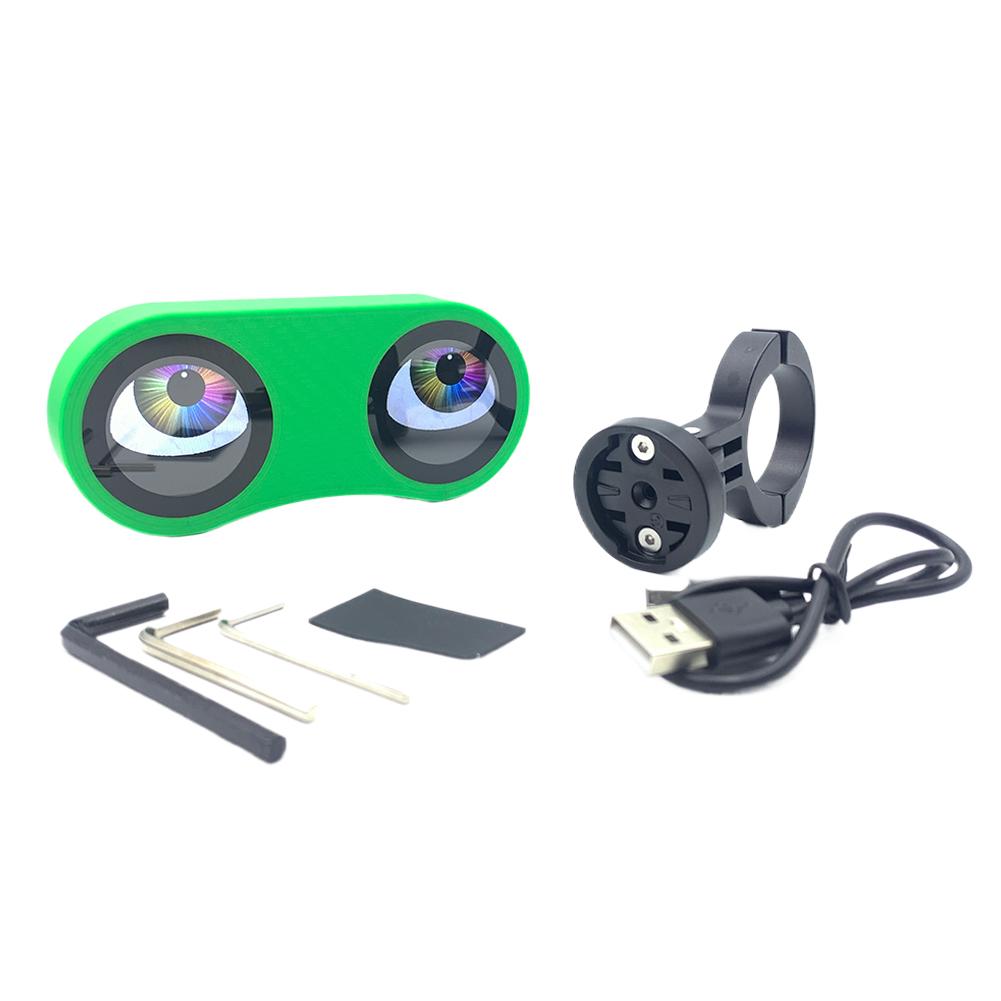 Motorcycle Bicycle Rearview Mirror Decorative Lights Dual 3D Dynamic Devil Eye LED Light Retrofit Kit For Night Riding