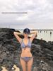 2026 Women's Sexy Deep V Three-Piece Swimwear: Japanese & Korean Bikini with Big Bust and Skirt Style