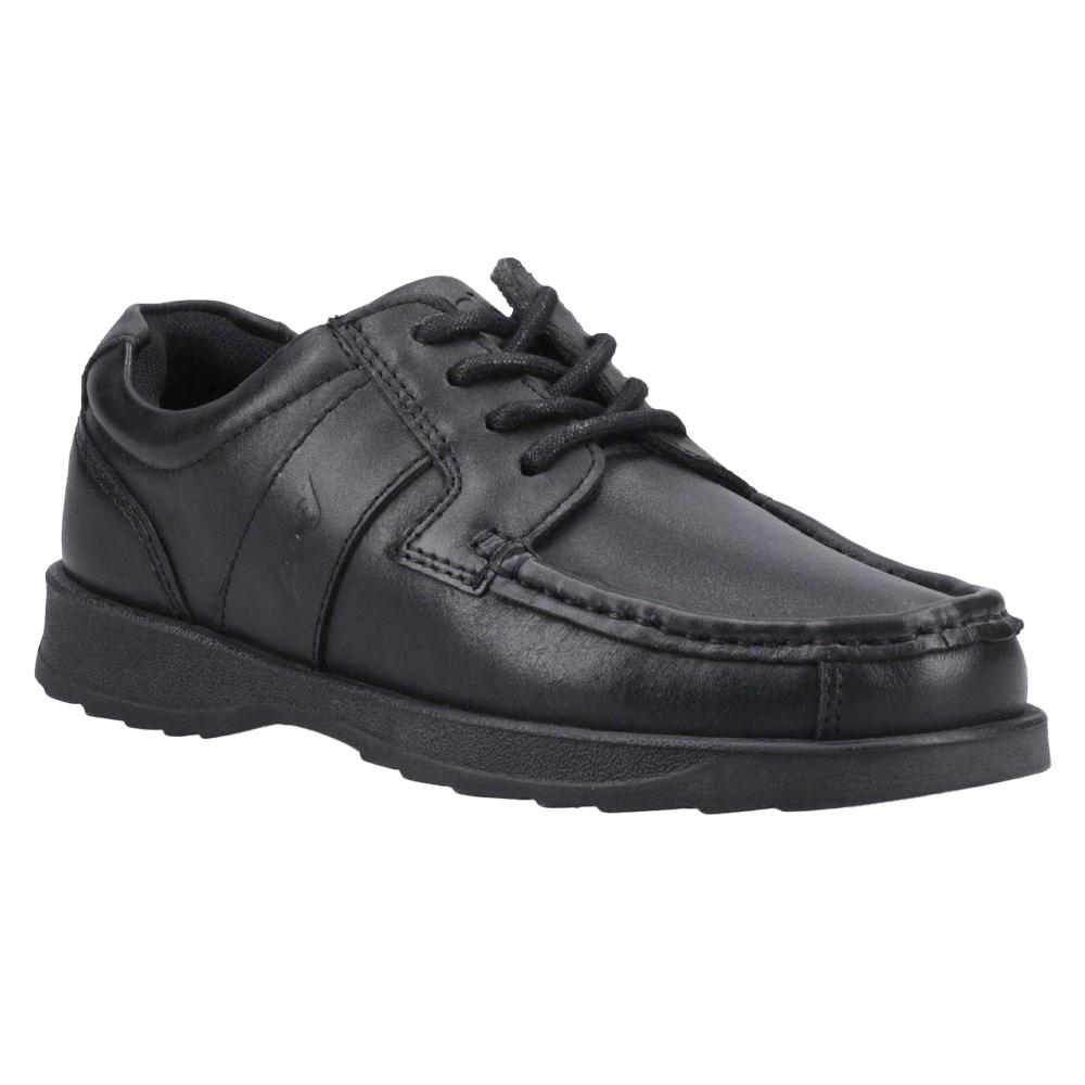POD Boys Logan Leather School Shoes