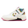 Converse Weapon Series CX Leather Mid-top Retro Basketball Shoes Unisex White and Pink