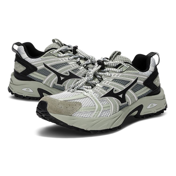 Mizuno Fiyi Tl Retro Outdoor Shock Absorbing Slip Resistant Durable Low Top Lifestyle Shoes Unisex Sneaker Grass-Green D1GH240904