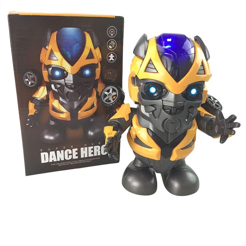 Dance Hero Bumblebee Batman Spiderman Optimus Prime Electric Robot Toy For Kids