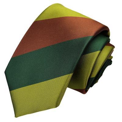 Michiko London Bonded Fabric with Lining for Made In KOSHINO Brand Striped Silk Wrinkle-Resistant Volume, Japan, Necktie, 100% Silk, Unisex, MKJ-036