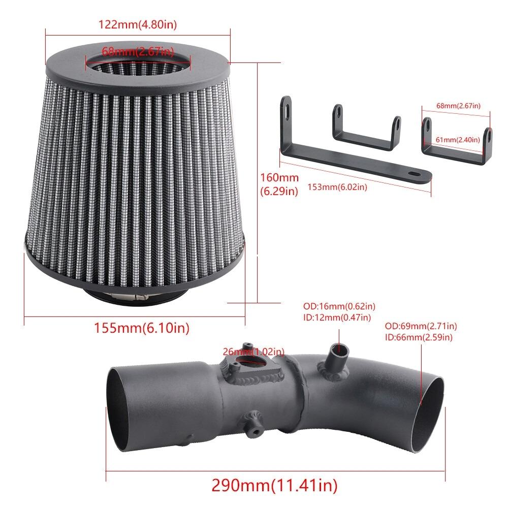 Cold Air Intake System Heat Shield Air Filter Kit For Toyota Corolla 2009‑2017 / IM 2016‑2017 1.8L