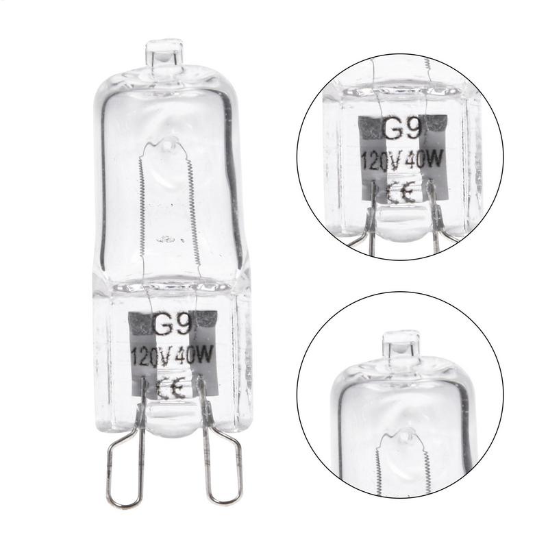 Hot Sale 1pcs 40W G9 Oven Bulb Light Microwave Oven Halogen Bulb Lamp High Temperature Resistant For Household Kitchen Appliance