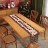 Leopard Print Birthday Table Runner 13 x 72 Inches Cheetah and Cherry Birthday Decorations for Home Kitchen Indoor Holiday Party Farmhouse Decor