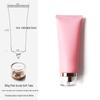 100g/ml Pink Frosted Soft Tube Bottle for Body Lotion, Facial Cleanser, Face Wash - Travel Size Cosmetic Packaging