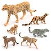 Realistic Leopard Model Toy Plastic Desktop Decoration 5-12.5cm Length 4-9.5cm Height
