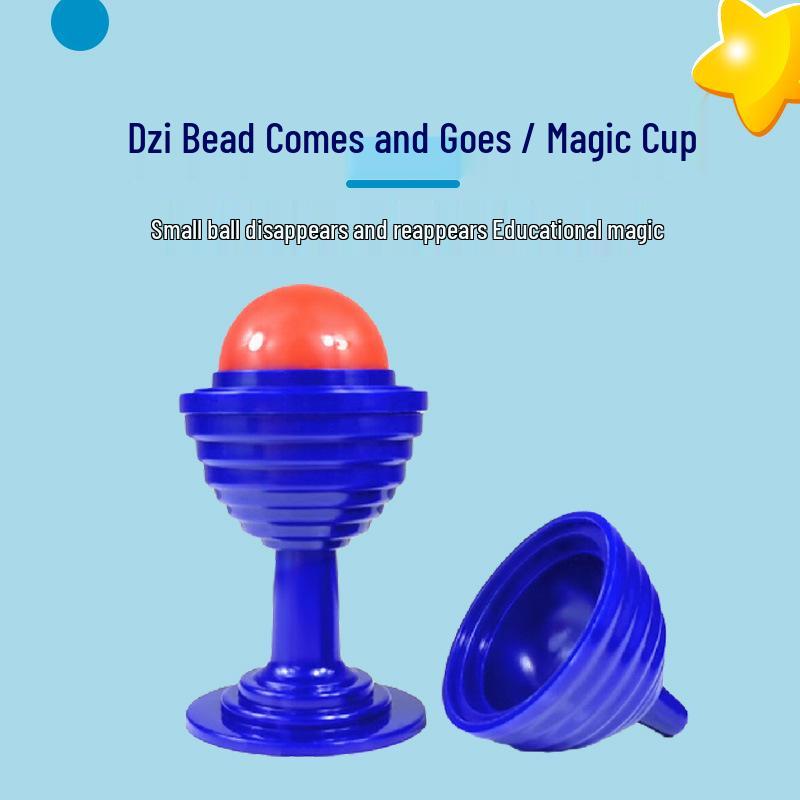 Dzi Bead Magic Cup: Vanishing Magic Prop Set for Close-Up and Stage Performance