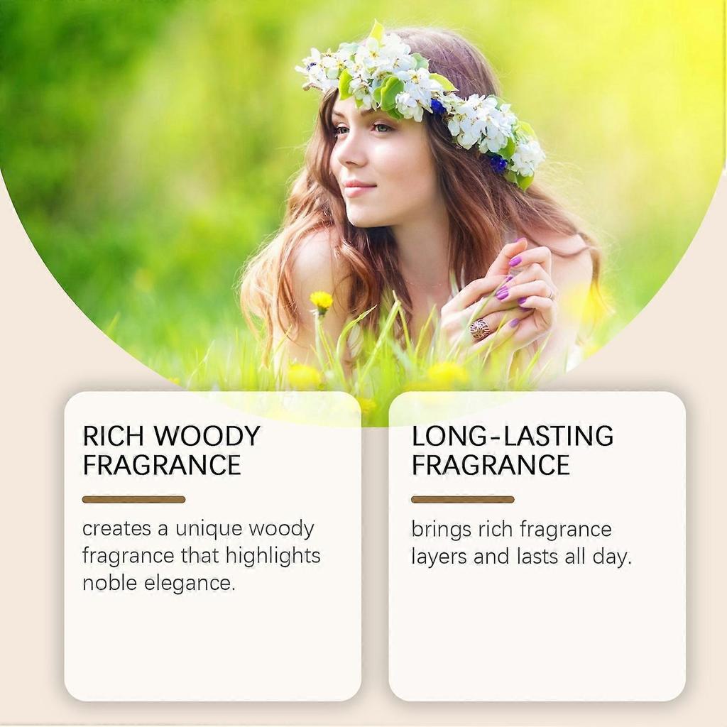 Intense Woody Perfume for Women 50ml Natural Fragrance Elegant Scent Long Lasting Less