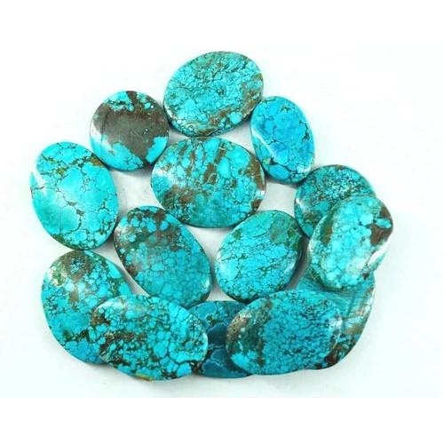 Natural Blue Turquoise Arizona 1000 Ct Oval & Round Certified Loose Gemstone Lot