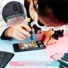1 Stück Kopflupe Uhrenreparatur Gravurbrille Antiker Schmuck Identifikation 3-fache Vergrößerung LED-Lichter